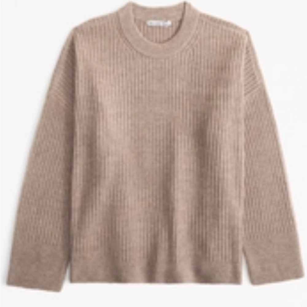 Cozy ribbed crew